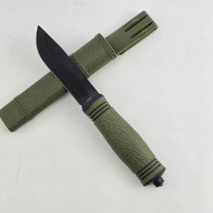 Cuchillo Táctico con Vaina Verde y Hoja Negra - imagen 2