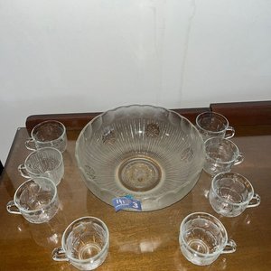 Set de Bowls y Tazas de Vidrio Grabado - imagen 2