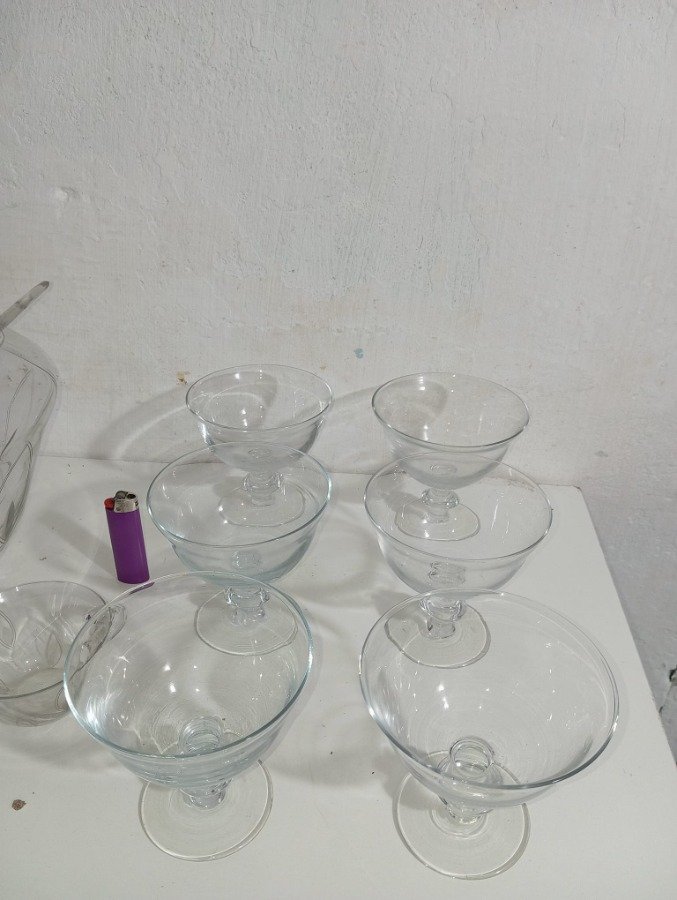 Juego de ponchera vintage Indiana Glass - imagen 5