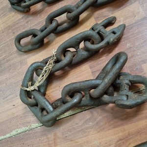 Conjunto de Tramos de Cadenas de Hierro Rústicas para Trabajos Pesados - imagen 2