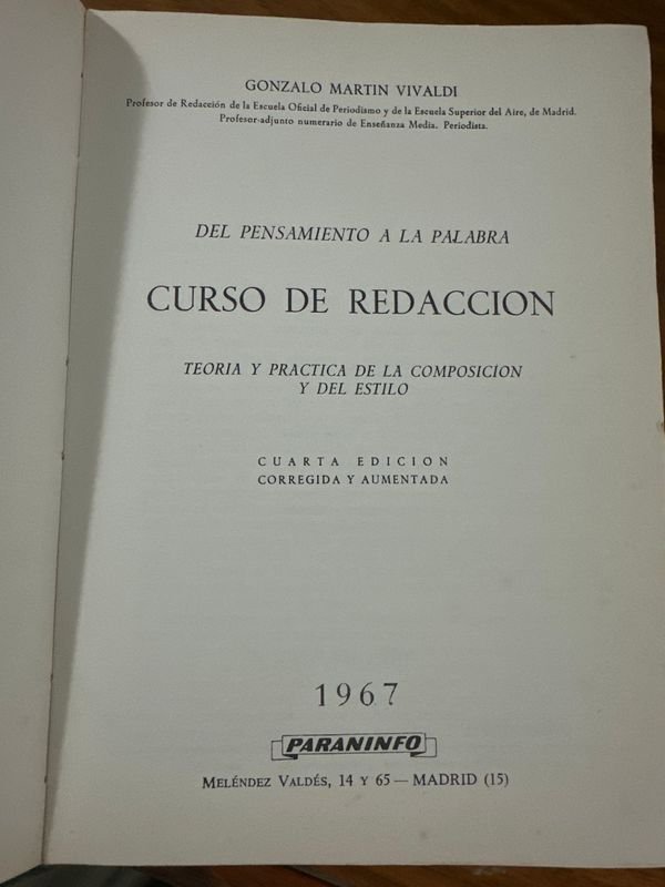 Lote anterior: Libro de Redacción de Gonzalo Martin Vivaldi