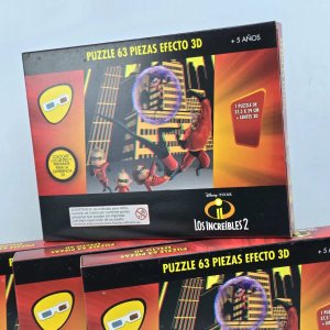 Juego de Mesa Disney Pixar Los Increíbles 2 Puzzle 3D Efecto 3D x4 - imagen 2