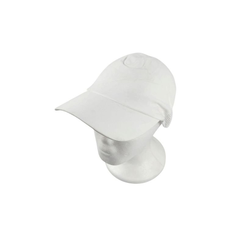 Gorro de Running Blanco con Protección Solar 50+