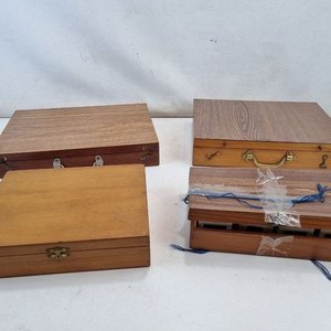 Colección de Diapositivas Antiguas en Cajas de Madera con Clasificación Manual - imagen 3