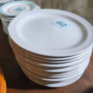Lote de 12 Platos Grandes Blancos - imagen 1