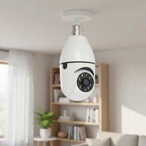 Cámara de Seguridad WiFi Tipo Lámpara con Visión Nocturna y Audio Bidireccional - imagen 3