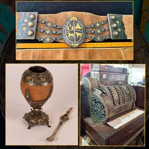 Gan Remate de Mueble antiguo de campo, Platería Criolla. Ya Podes dejar tu Pre Oferta