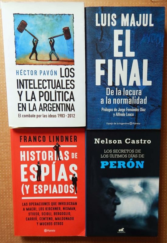 Lote de 4 Libros: Política Argentina, Espionaje y Peronismo - imagen 1