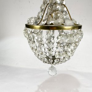 Aplique de Techo Vintage en Bronce y Cristal con Caireles - imagen 2
