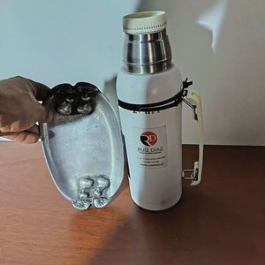 Par de Fuentes Ovaladas de Peltre con Diseño de Frutas - imagen 6