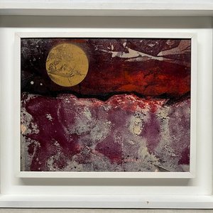 Obra "Luna dorada" de Vicente Martín - Acrílico sobre Tela 38x48 cm - imagen 2