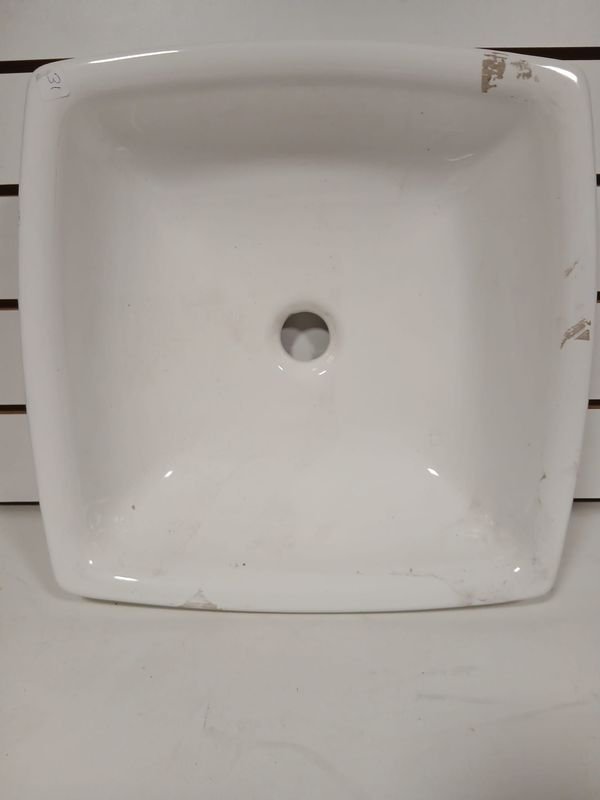 Pileta de Baño de Apoyo Olmos "Baltico" en Loza Blanca