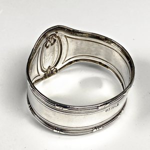 Servilletero de Plata 800 Alemana con Iniciales Grabadas - imagen 2