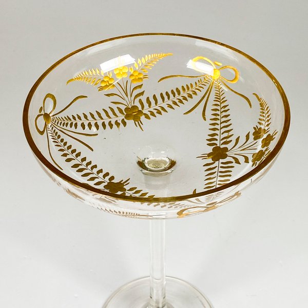 Bombonera de cristal y oro para decoración - imagen 2