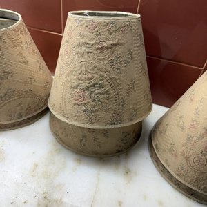 Lote de 8 Pantallas para Lámparas: 6 Florales y 2 Lisas - imagen 5