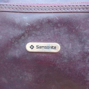Bolso de Viaje Vintage Samsonite de Cuero Marrón - imagen 3
