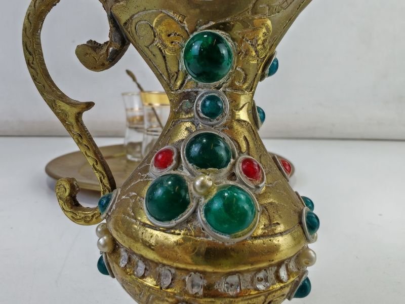 Adornos En Bronce Y Copitas En Vidrio - imagen 9