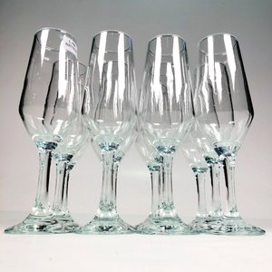 Juego de 12 Copas Flauta Hialinas de Cristal - imagen 2