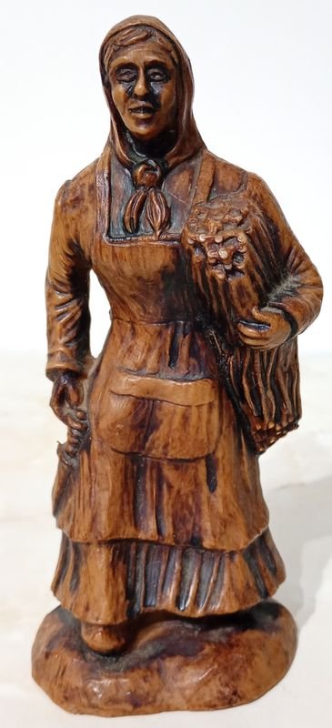 Figura de Campesina Francesa o Bretona Siglo XIX - Coleccionismo