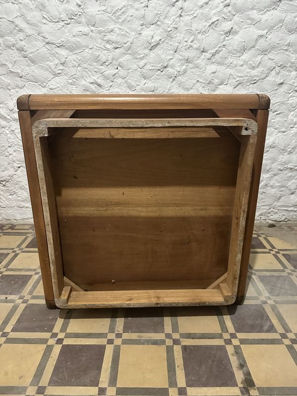 MESA RATONA DE MADERA CON VIDRIO - imagen 6