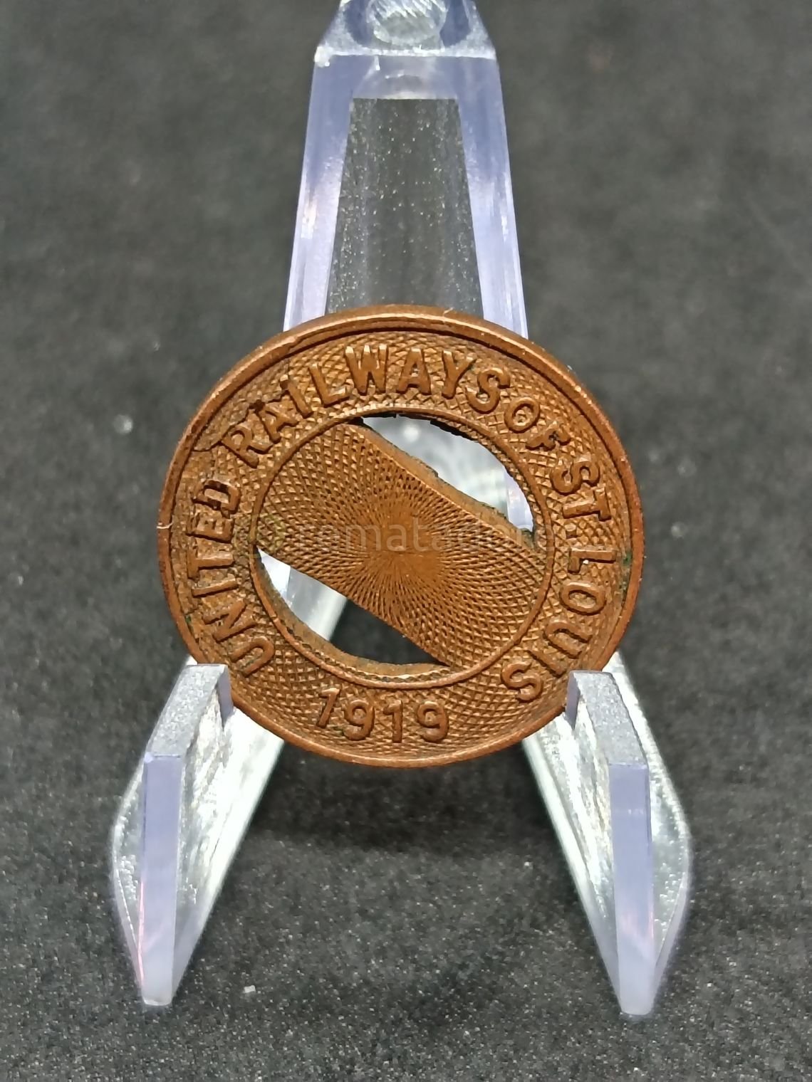 Moneda Conmemorativa United Railways of St. Louis 1919