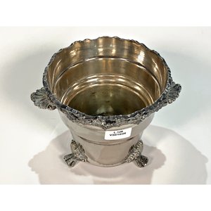 Hielera Vintage de Metal con Patas de Garra y Decoración de Uvas - imagen 5