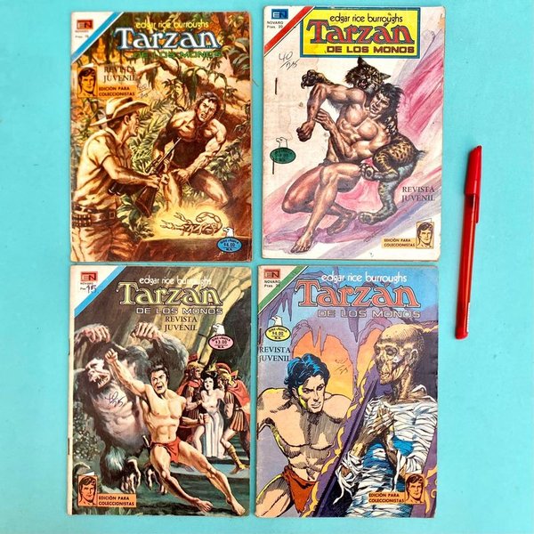 Lote de 4 Cómics Tarzán Serie Águila Novaro Años 70 - imagen 1