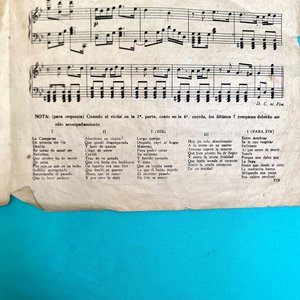Antigua Partitura "La Cumparsita" - Tango - Ricordi Americana - imagen 5