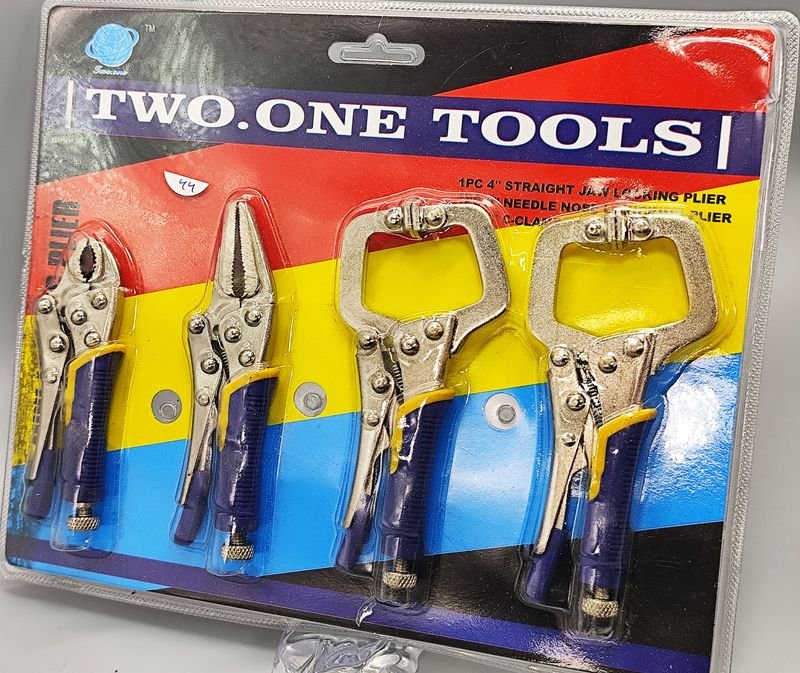 Kit 4 Pinzas Morsa "Two.One Tools" de 5 Pulgadas