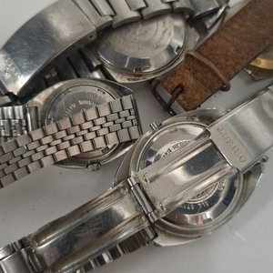 Lote de 4 Relojes Mecánicos Vintage para Reparar o Coleccionar - imagen 4