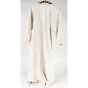 Vestido Camisero Largo de Lino Sacks Beige Talle Único - imagen 2