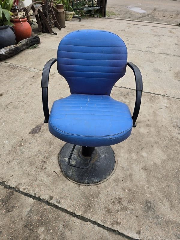 Sillón de Barbero Azul Vintage