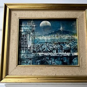 Lote siguiente: Obra "Bahía de Montevideo" de Mercader, 1998