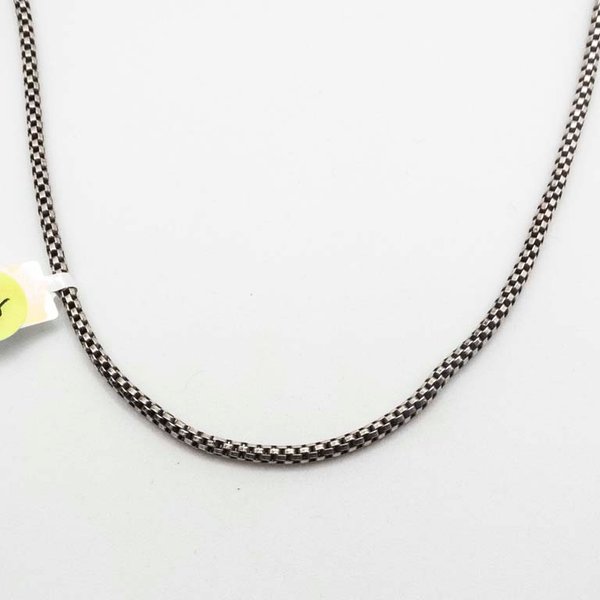 Cadena de Plata con Eslabones Cuadrados - 38 cm - imagen 1
