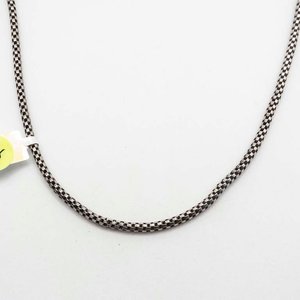 Cadena de Plata con Eslabones Cuadrados - 38 cm - imagen 1