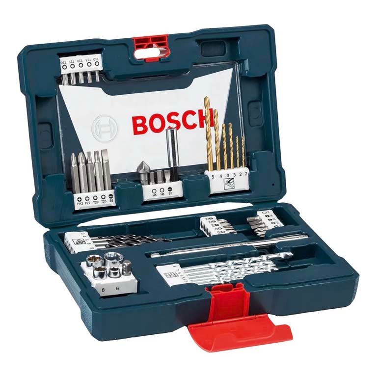 Set Bosch Titanio de 48 Mechas, Puntas y Dados