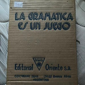 Lote anterior: Libro "La Gramática es un Juego" - Editorial Oriente