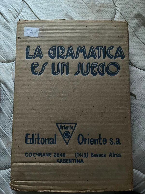 Libro "La Gramática es un Juego" - Editorial Oriente