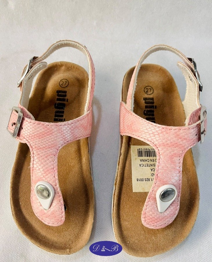 Sandalias Infantiles Rosadas Talle 27 Nuevas
