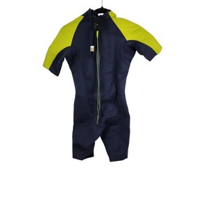 Traje de Neopreno Corto Olaian Adolescente Talle 14-15 Años Azul y Amarillo - imagen 2
