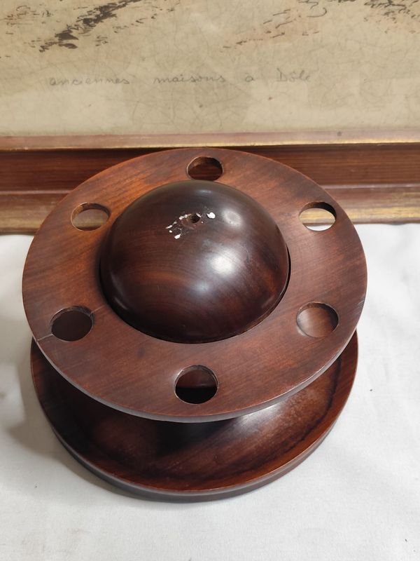 Porta pipas de madera maciza con tres partes de pipas - imagen 6
