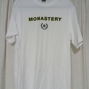Remera Blanca de Algodón "Monastery" Talle M - imagen 1