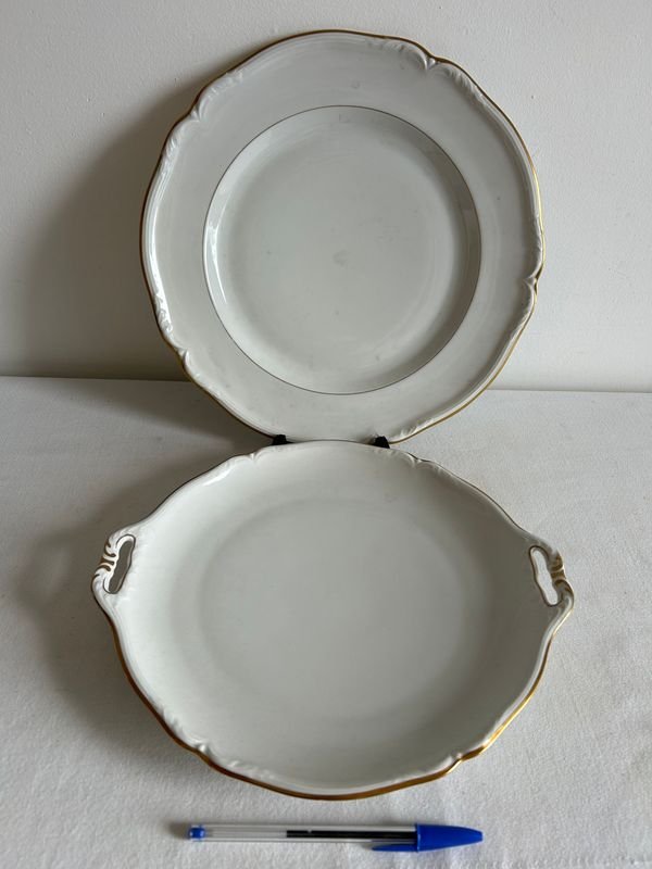 Dos Fuentes Grandes de Porcelana Alemana Bavaria Hutschenreuther