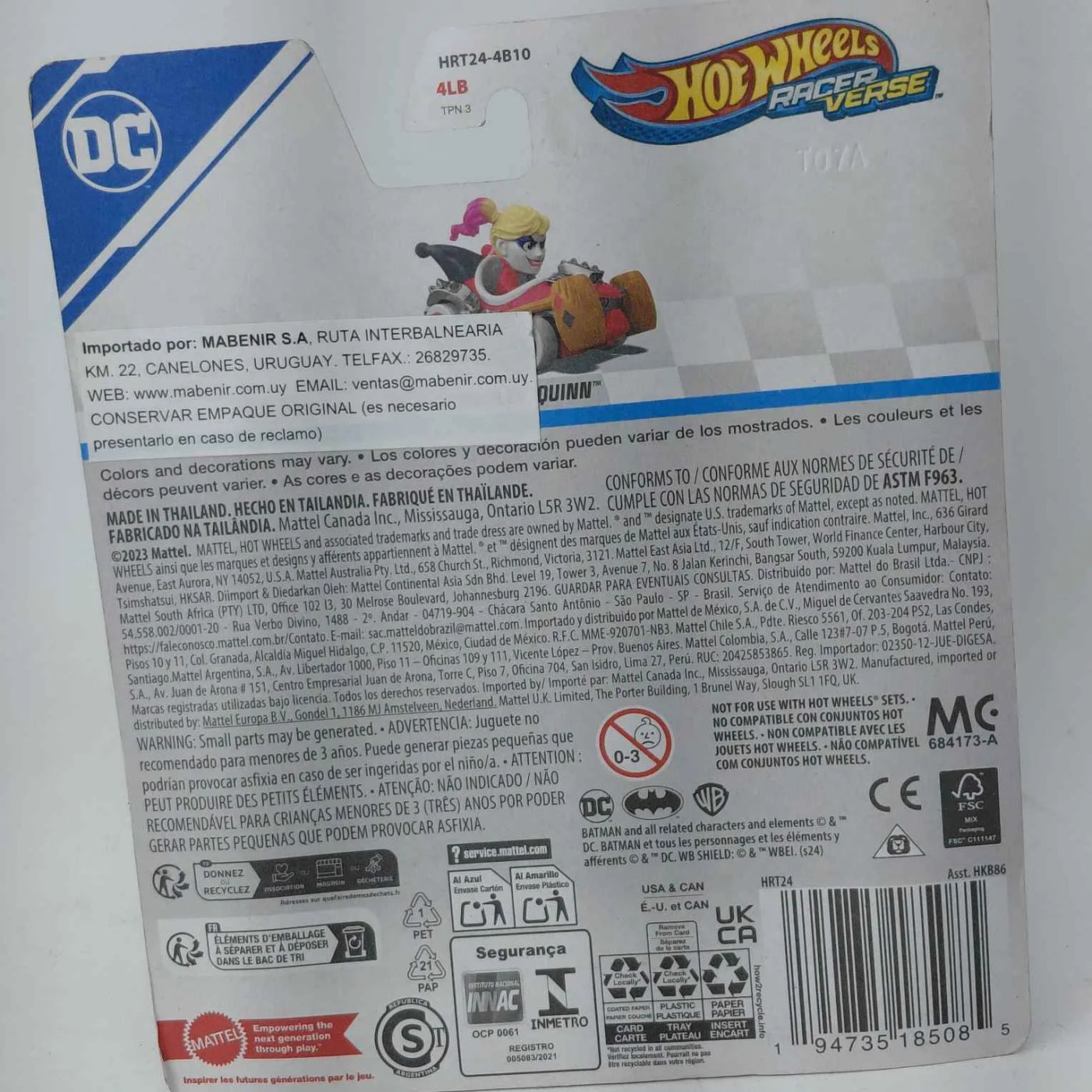 Juguetes Hot Wheels Racer Harley Quinn - imagen 3