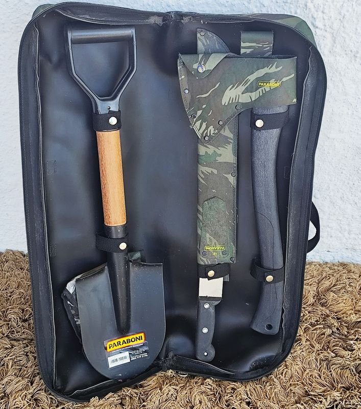 Kit de herramientas de campo con funda de camuflaje y cierre de cremallera - imagen 2