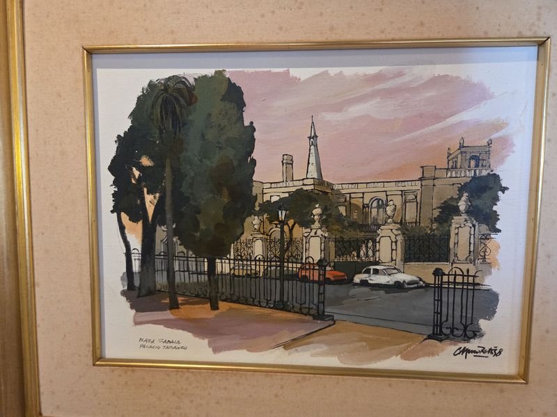 Pintura de Carlos Alberto Amoretti, Plaza Zavala - imagen 2