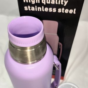 Termo Tipo Americano Violeta Doble Goma En Caja - imagen 3
