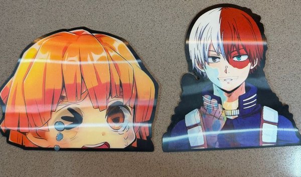 Stickers de Personajes de Anime: Zenitsu y Todoroki - imagen 1