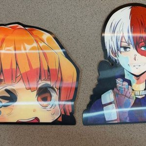Stickers de Personajes de Anime: Zenitsu y Todoroki - imagen 1