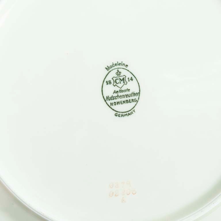 Platos de porcelana alemana - 12 platos con cascadas - imagen 2